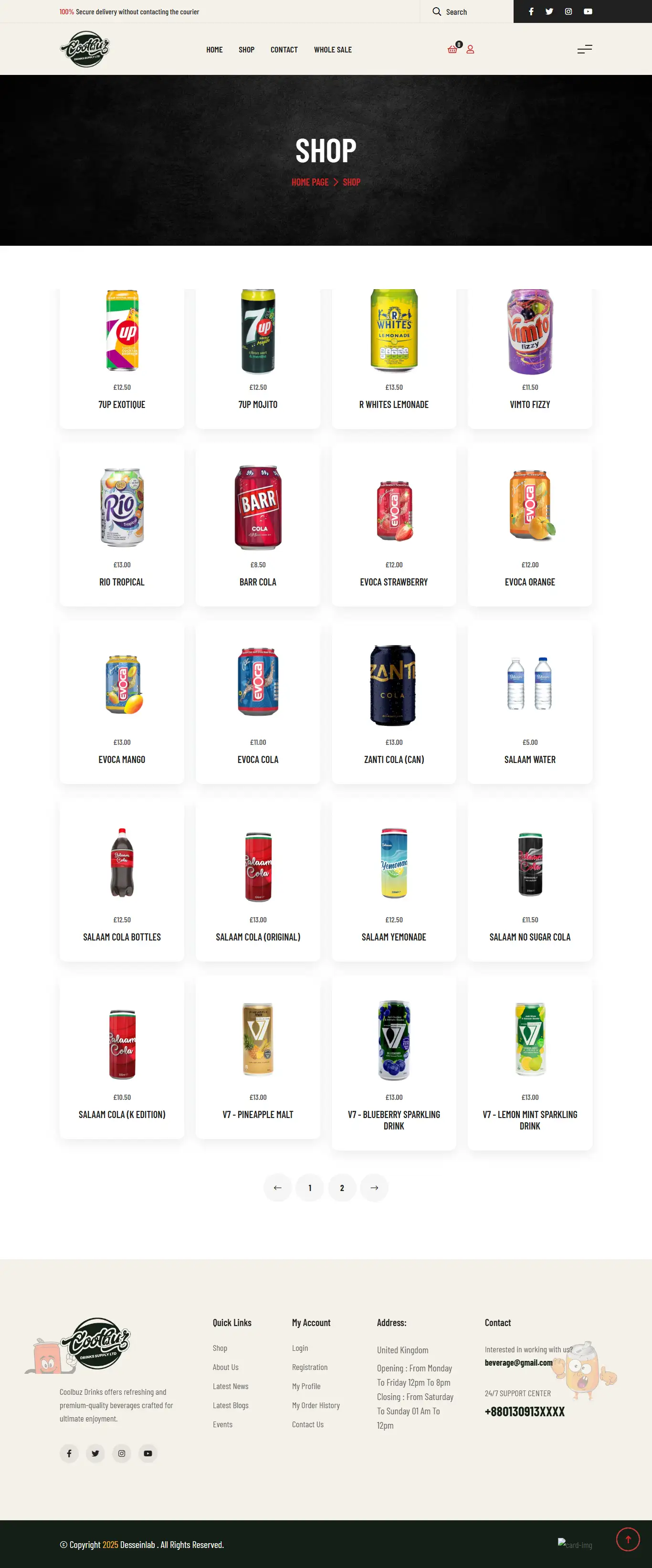 Beverage & Coolbuz Drinks